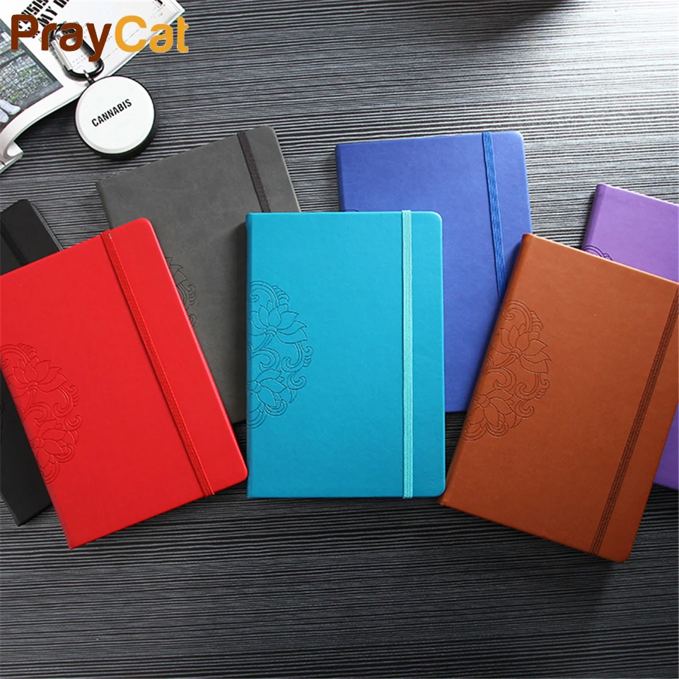 A5 Diary Journal Notebook Luxury Leather Cover Soft Writing 100sheets
