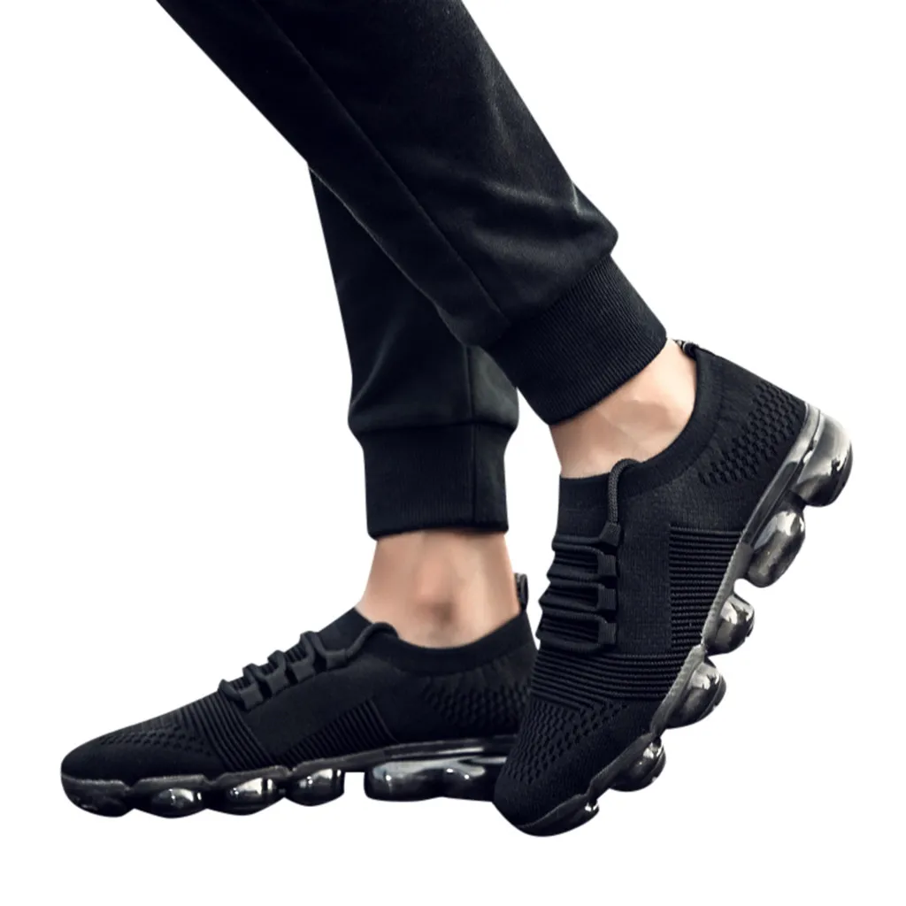 

SAGACE Non-Leather Casual Shoes Lightweight Breathable Sneakers shoes Flying weaving damping and anti-skid Running 19Apl16