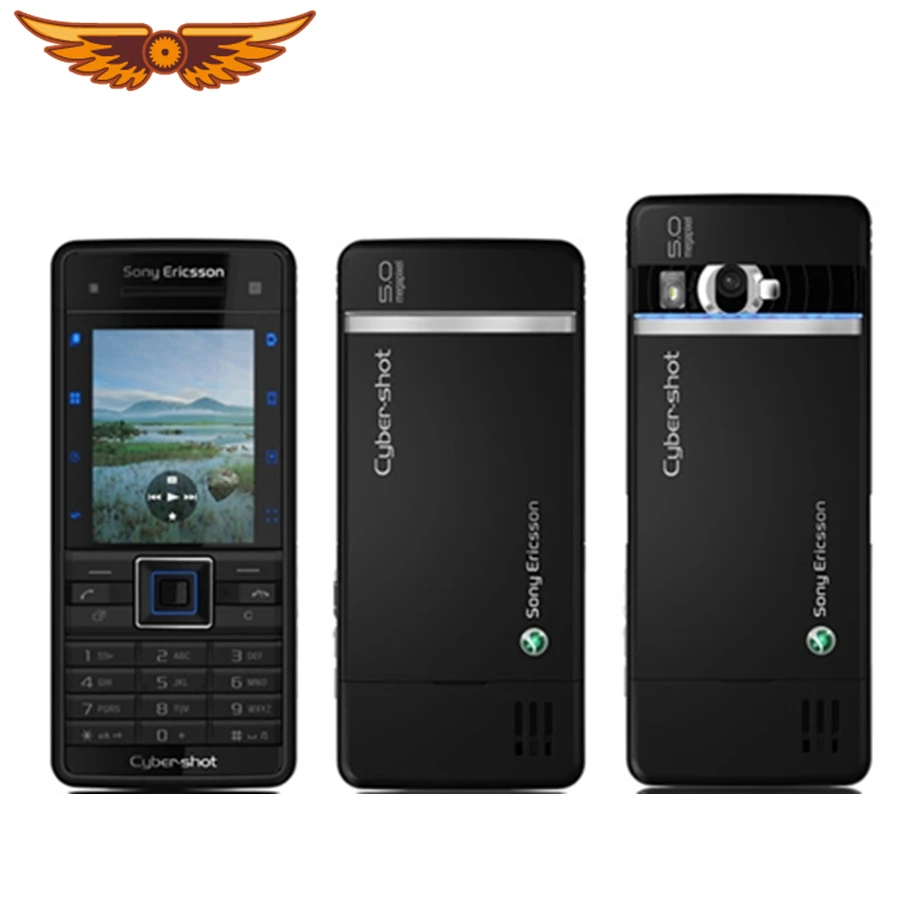 Original Unlocked Sony Ericsson C902 GSM Single Core 2.0 Inches 5MP Camera  FM Radio Refurbished Cellphone