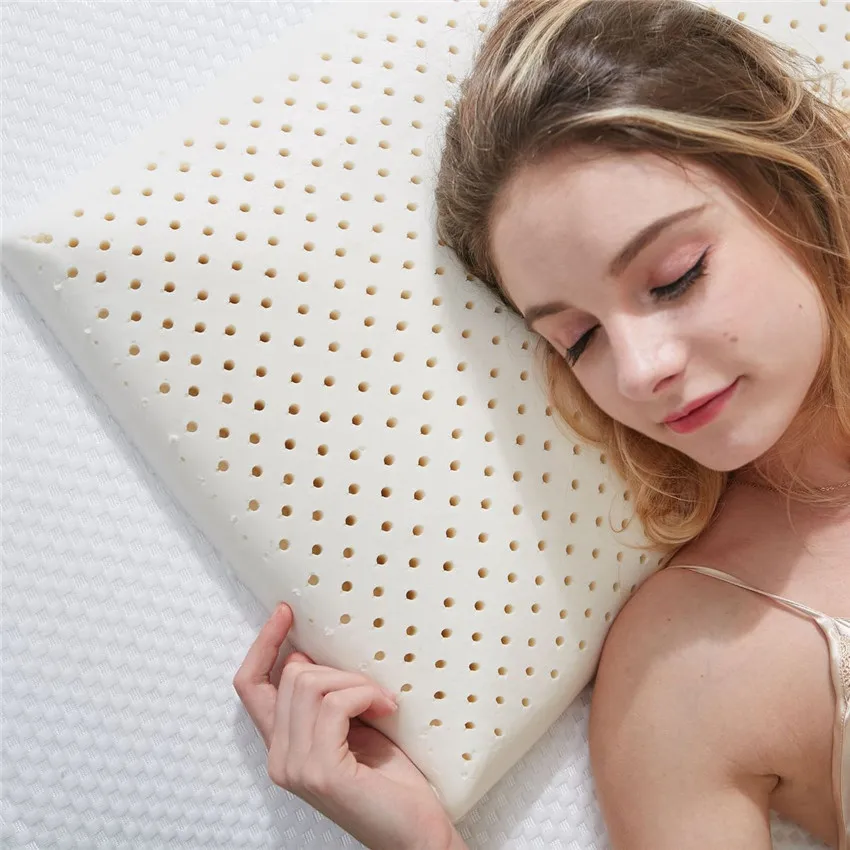 Подушка ZHUO MO 60x40 см из натурального латекса для сна подушка массажа шеи забота о