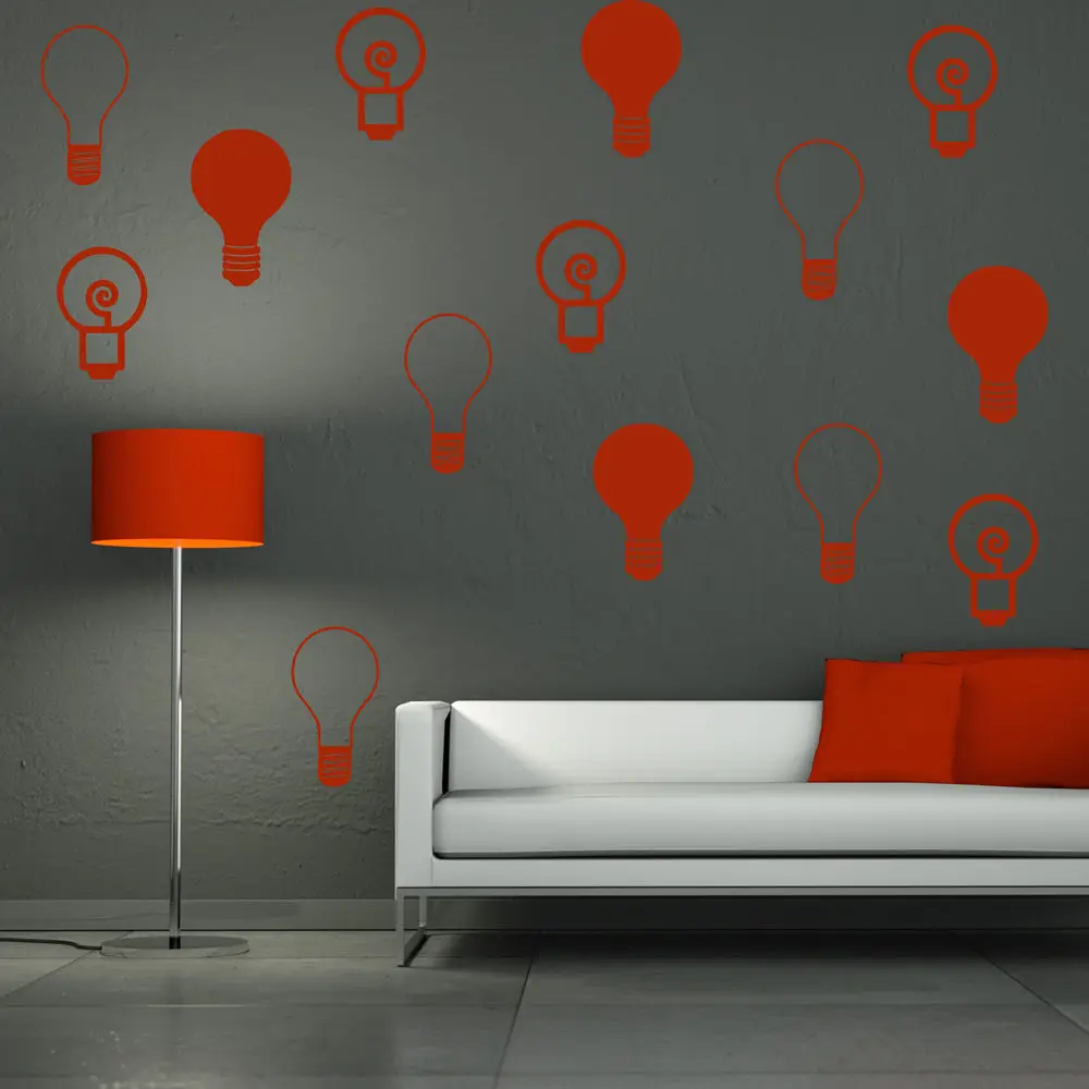Light Bulb Group Educational Creative Multipack Wall Stickers School