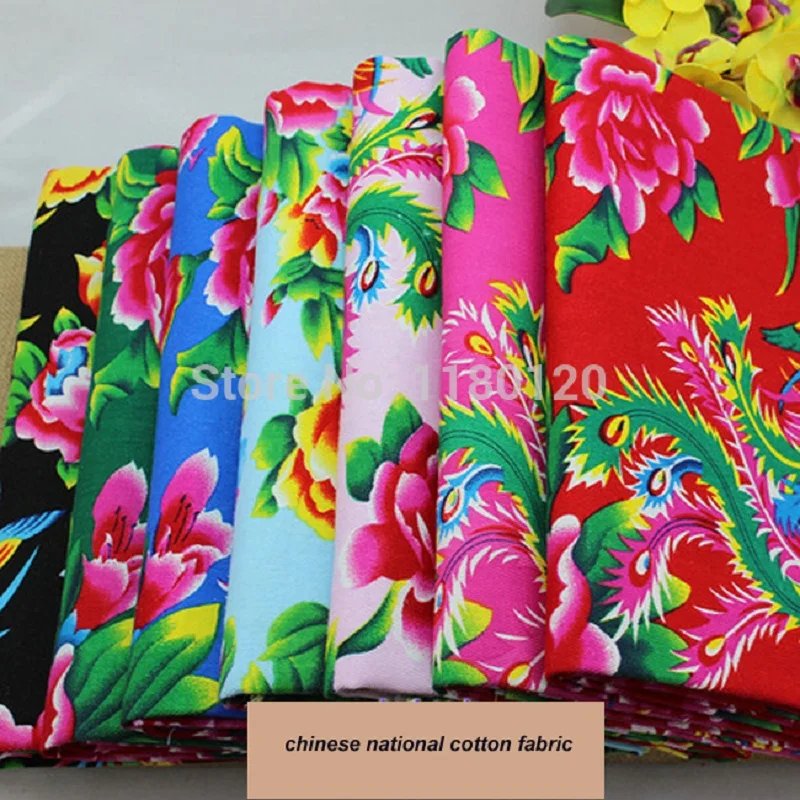 Peony Fabric Cotton Chinese Chinese Peony Fabric Prints Peony Print