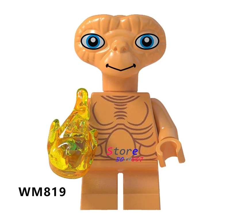 

Single Building Blocks E.T. the Extra-Terrestrial Science Fiction Film Princess Girl Figure Snow Action toy for children