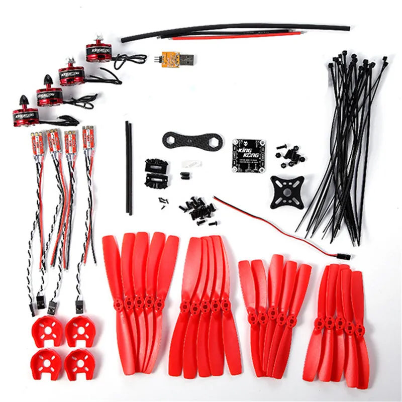 Новое поступление KINGKONG/LDARC Force 250 power Combo 2205-2300KV мотор 20A 2-4S ESC 5045/6045 2-Лопастной Пропеллер для FPV Multitor