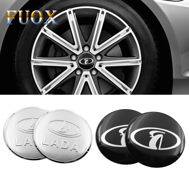 

Car Styling 4Pcs Wheel Center Hub Cap Stickers 56.5mm emblems for Lada Niva Kalina Priora Granta Largus Vaz Samara Accessories