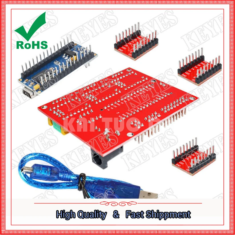 ЧПУ Щит v4 комплект гравировального Станка Модульная плата|cnc shield v4|board moduleboard kit |