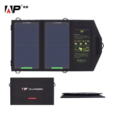 ALLPOWERS 5 В 10 Вт Portable Солнечное Зарядное Устройство Power Bank Открытый Батареи Панель Зарядное Устройство для iphone Samsung HTC Sony LG.