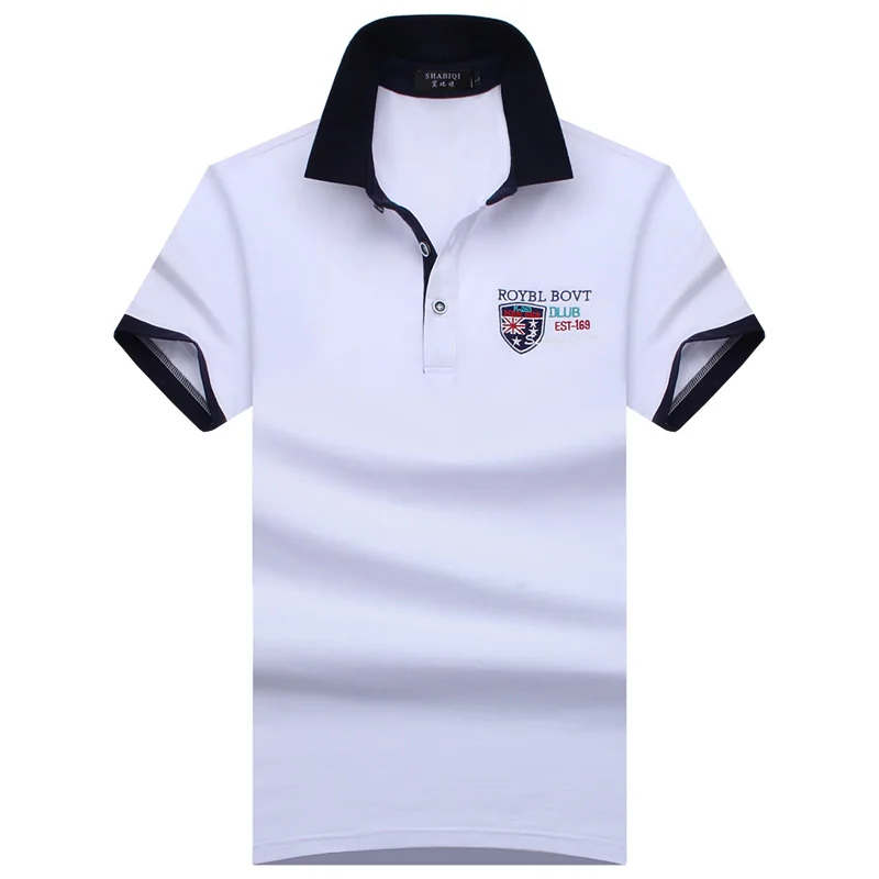 SHABIQI размера плюс S-10XL, английский стиль, мужская рубашка поло, летняя рубашка поло с коротким рукавом, мужская рубашка s Camisa Polo, 95% мерсеризованный хлопок