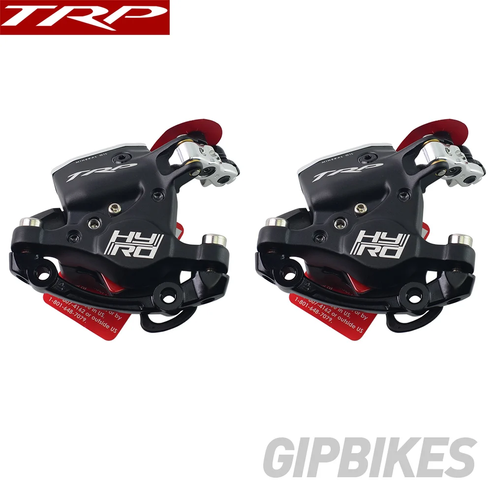 

TRP HY/RD Actuated Hydraulic Disc Brake Caliper Post Mount Cable 160mm w/ or w/o Rotor Front / Rear / Set HYRD ROAD black