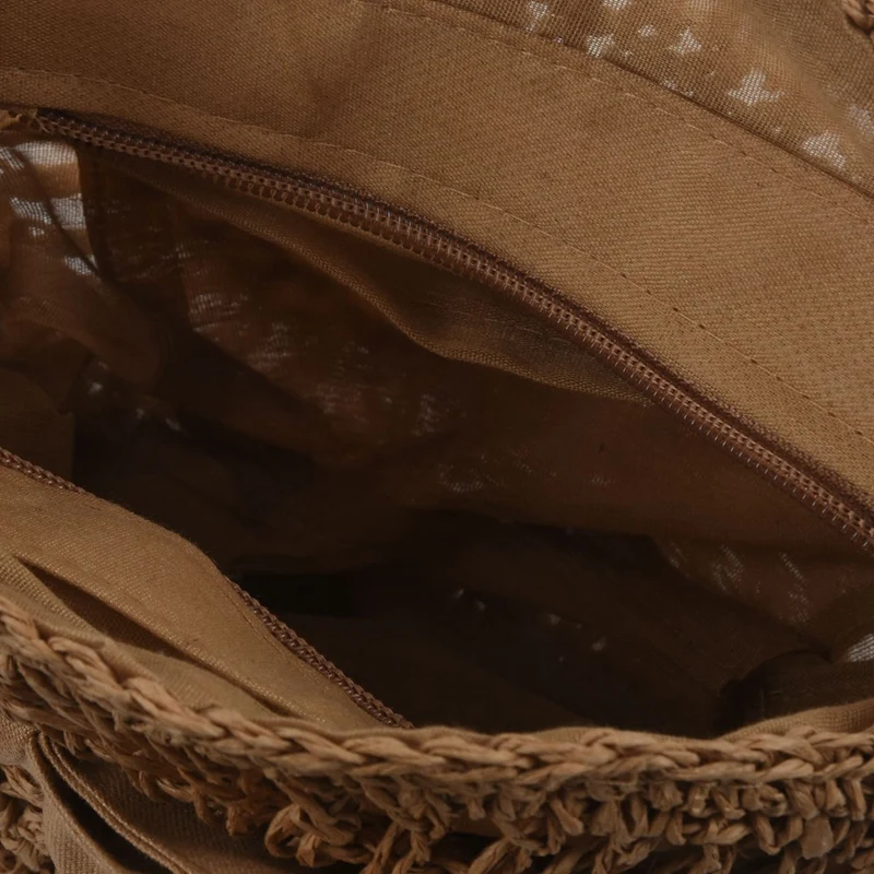 Женская пляжная сумка с круглым соломенным крючком на плечо, летняя сумка, кошелек
