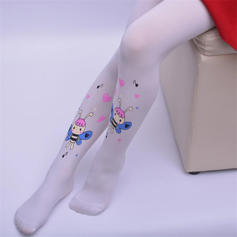 1Pair Lovely Butterfly Pattern Baby Girls Stocking 100Cotton Elastic