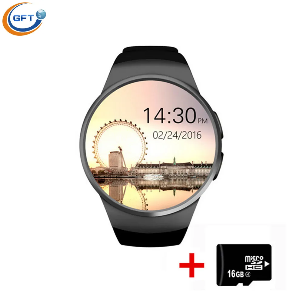 GFT KW18 font b Smartwatch b font Bluetooth Smart Watch Wristwatch for IOS Android Wearable Devices