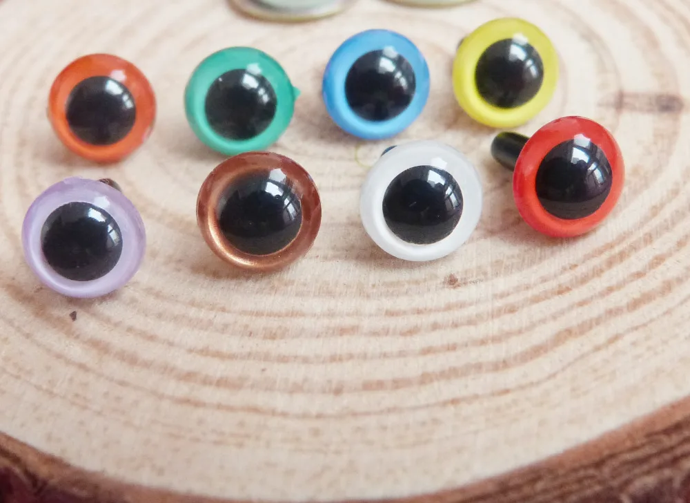 Buy 40pcs smooth stem toy eyes without washer 6mm/7