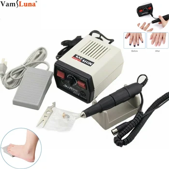 

Electric Nail Drills Machine Manicure 65W 35,000RPM Strong 204 Pedicure File Bits Nails Electric Manicure Set