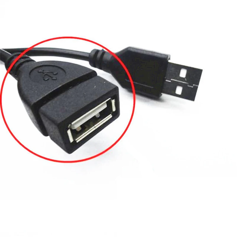 1 м USB Удлинительный кабель Супер Скоростной USB 2,0 кабель Мужской к женскому Синхронизация данных USB 2,0 удлинитель Удлинительный кабель