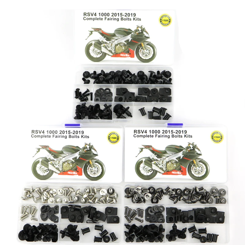 

For Aprilia RSV4 2015 2016 2017 2018 Complete Full Fairing Bolts Kit Motorcycle Bodywork Screw Speed Nut Fairing Clips Kit Steel