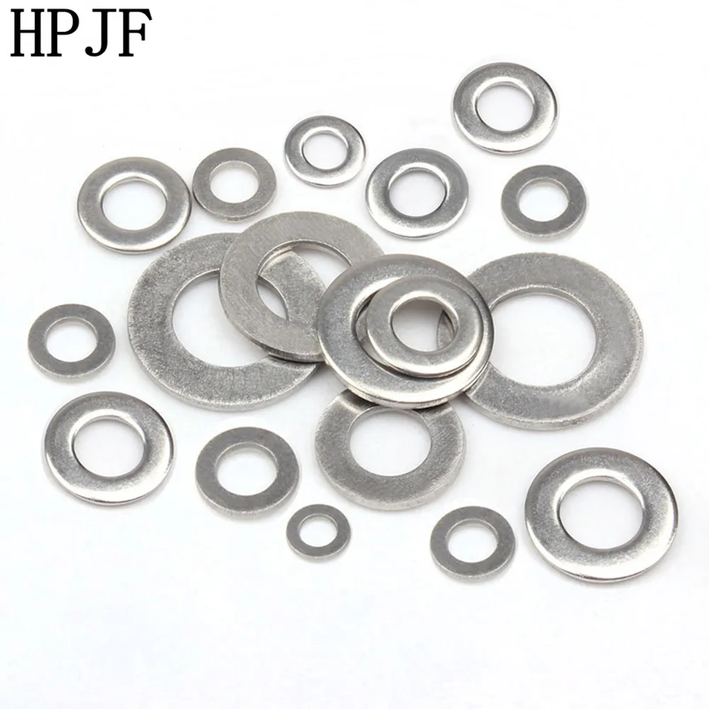 R 06 50pcs/lot Screw Gasket 304 Stainless Steel Metal Gasket Washer