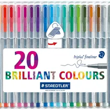 10/20 цветов Staedtler 334 SB Triplus Fineliner Micron ручка 0,3 мм цветной рисунок маркер лайнер ручка краски Tiralineas художественные маркеры