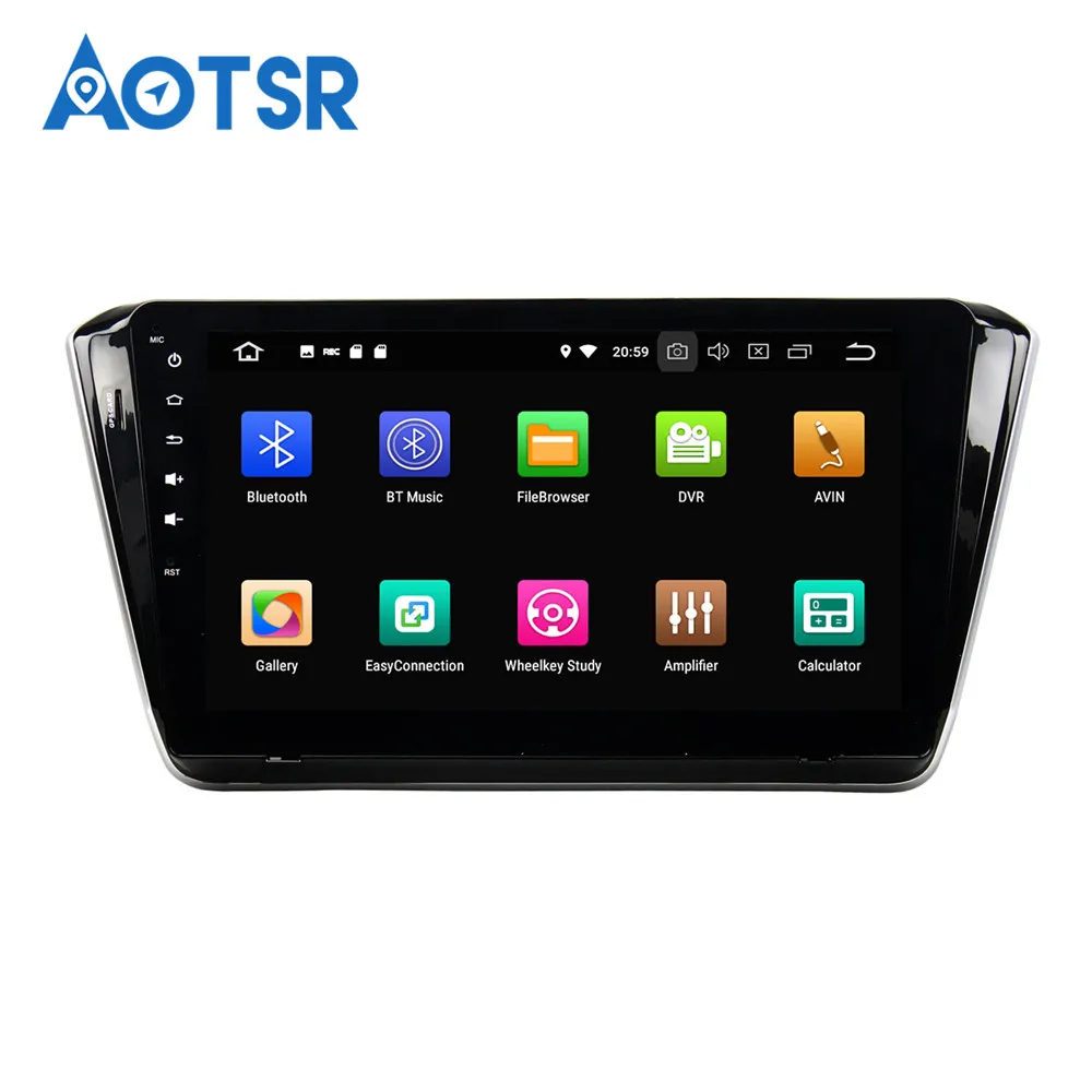 Sale 10.1" Android 9.0 4+32GB Car GPS Navi Car DVD Player For SKODA Superb B8 2015 2016 2017 2018 tape recorder multimedia system IPS 5