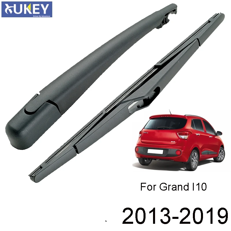 Xukey 12" Rear Windscreen Wiper Blade Arm Set For Hyundai Grand i10