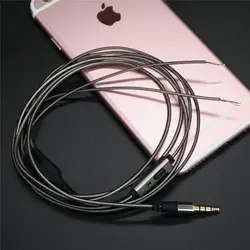 Провод для наушников Американский стандартная гарнитура полуфабрикатная линия с микрофоном кабель для наушников Сделай Сам 3,5 мм кабель