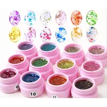 Новинка DIY Набор натуральные сухоцветы Фея лак для ногтей Гель-лак цветочный био-Гели Soak Off маникюр ногти с uv-фильтром гель-клей