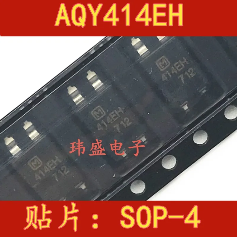 Aqy414ehax Aqy414eh Sop4 Smd Pin Silk Screen 414eh Optocoupler Relay 1b