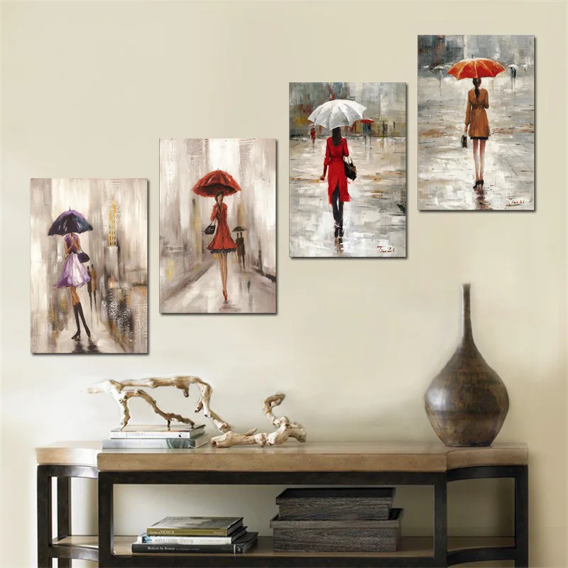 Abstract-City-Street-Landscape-Umbrella-Girl-Figure-Oil-Painting-on-Canvas-Poster-and-Print-Wall-Picture(2)