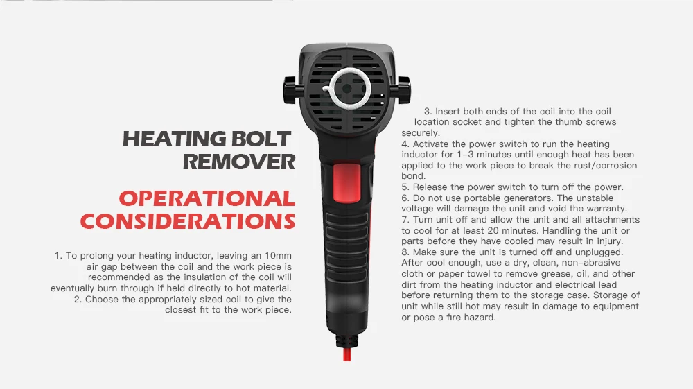 Индукционный нагреватель болт тепловой разборки индукционно-магнитный нагреватель 220 В/110 в винтовой инструмент для удаления болтов инструмент для ремонта
