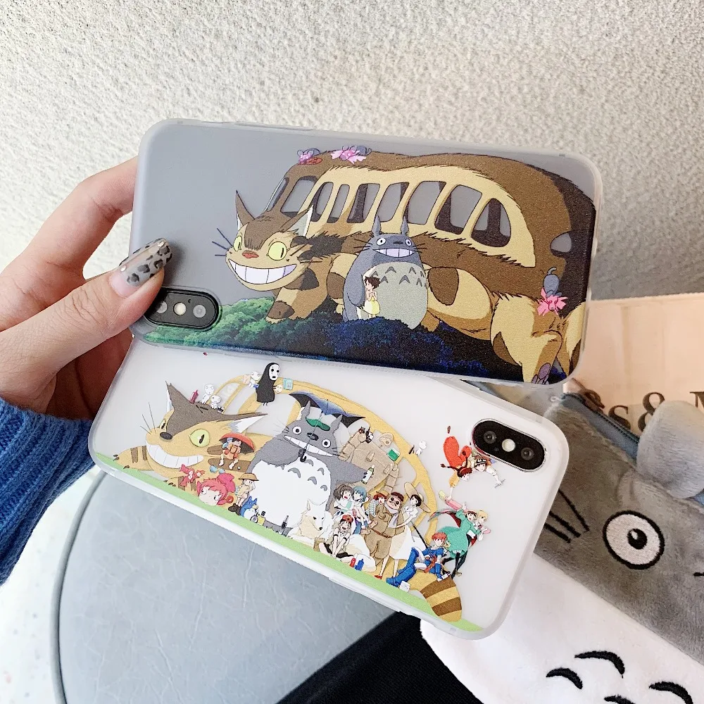 Luxury Transparent Totoro Tpu Case Cover For iPhone X XS MAX Silicone Soft Back 6 6S 7 8 Plus XR Phone Cases |