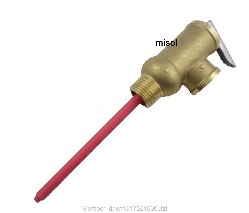 1/" DN15 латунный TP клапан, клапан сброса давления температуры