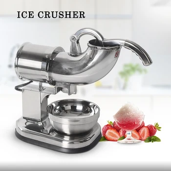 ITOP Full Stainless steel Ice Crushers Shavers Electric Ice Smoothies Maker Blender Machine For Coffee Bar Shop EU/US/UK Plug itop electric single milkshake mixers stainless steel milkshake foam bubble tea shop smoothies maker blender machine