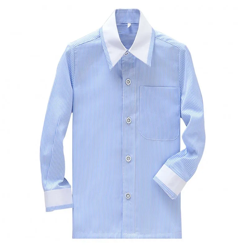 

New Style Boy Cotton Shirts Custom Made Children Wedding/Dinner/Evening Long Sleeve Kid Shirt CS27