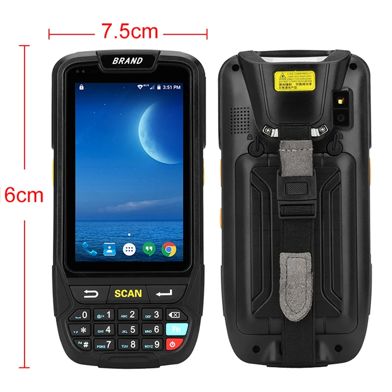 PL-40L شاشة كبيرة 1d بلوتوث ماسح باركود لأنظمة android pda البيانات محطة ماسحة