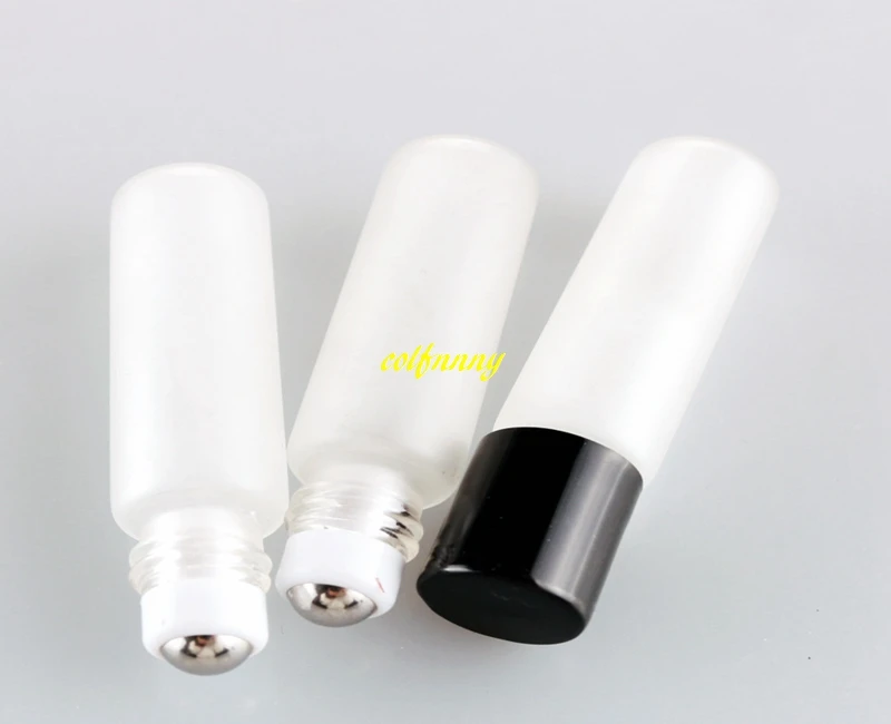 

200pcs/lot 5ML Matte Glass roll on bottles Empty Essential oils Refillable perfume bottle with Stainless steel Roller ball