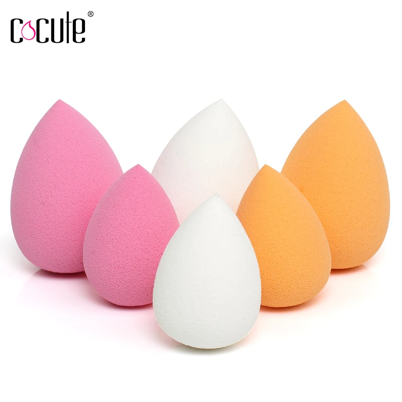 

Cocute 6Pcs/set Makeup Sponge Puff Foundation Base Powder Blending Gourd Drop Shape Cosmetic Tools