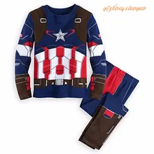 Новинка года; детский пижамный комплект с героями мультфильмов для костюмированной вечеринки; Рождественская одежда; спортивные костюмы для маленьких детей с Железным человеком-пауком; детские спортивные костюмы