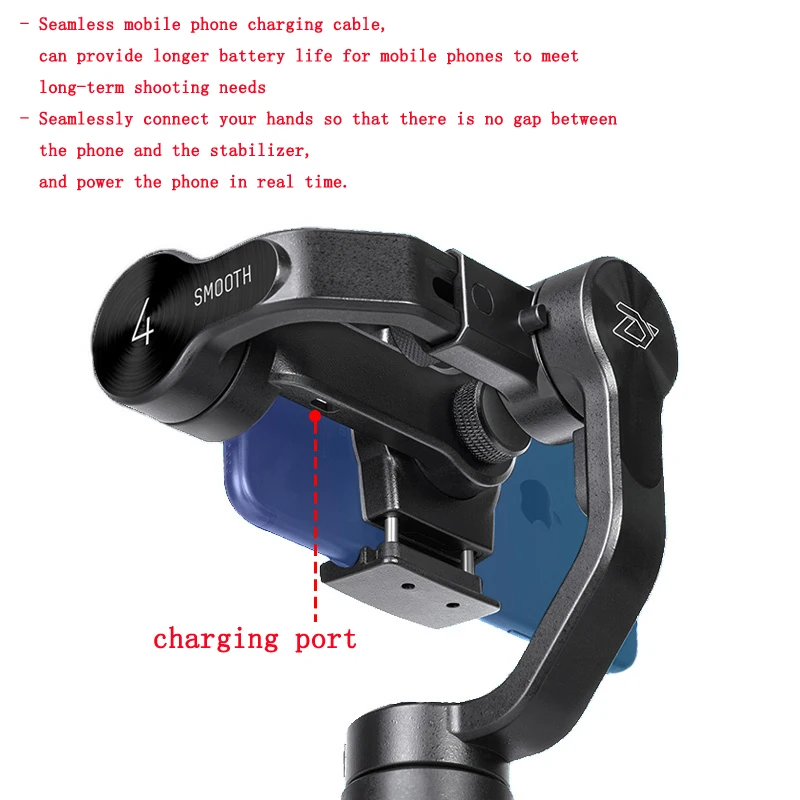 Мини 75 мм Zhiyun Smooth 4/3 0 компактный зарядный кабель ручной карданный Micro USB/Type C/Lightning