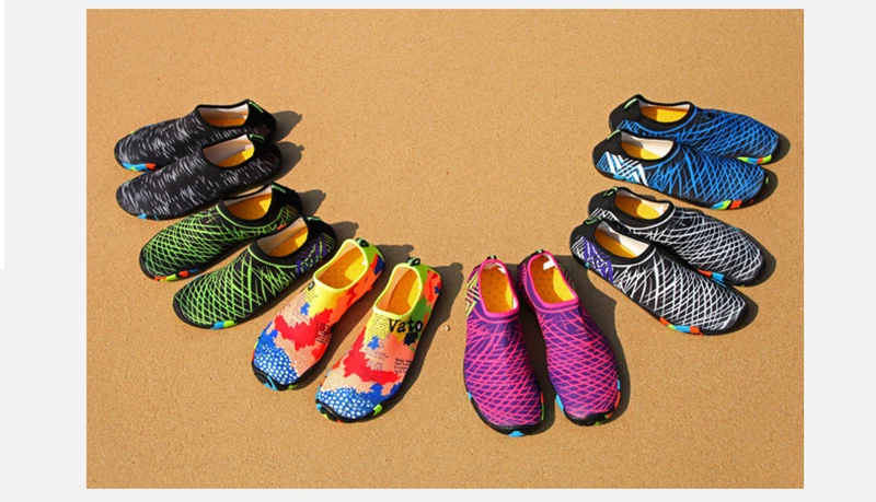 VEAMORS/4 стиля; легкая обувь для мужчин и женщин; кроссовки без шнуровки; унисекс; Плавание Серфинг; водонепроницаемая обувь; уличные спортивные пляжные Тапочки