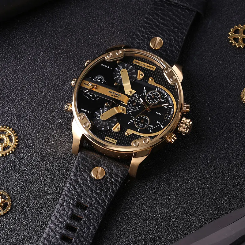 

Diesel THEDADDIE series Four-time zone multi-function quartz men's watch DZ7371