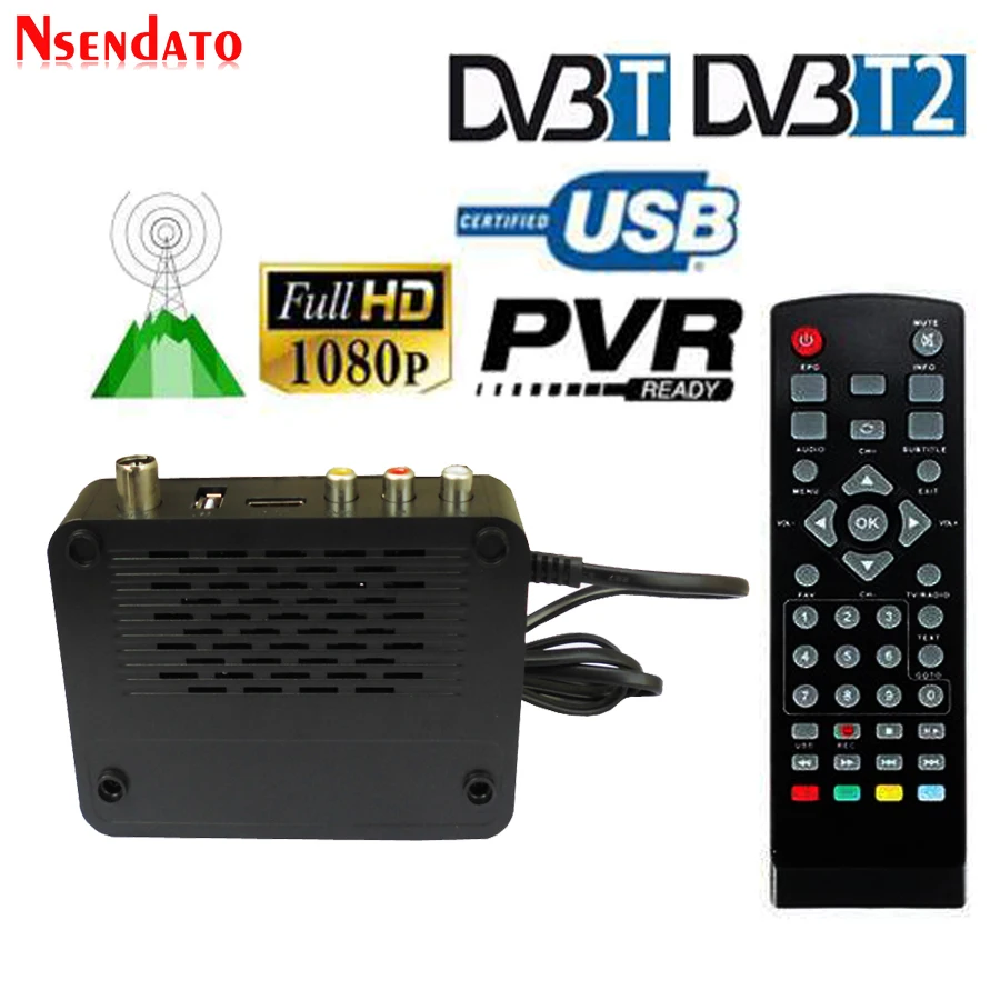 

K3 HD DVB-T2 DVBT2 Digital Terrestrial TV Receiver Set-top Box Multimedia Player MPEG-4 For DVB-T DVB T2 FTA Receptor Converter