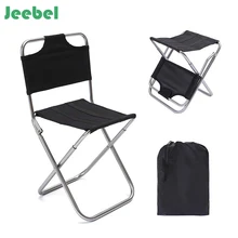 Иезавель легкий открытый рыбалка стул Портативный Алюминий сплав Ткань Оксфорд черный складной стул кемпинг мебель для кемпинга стул для пикника стул складной туристический стул для рыбалки отдых на природе рыбалка