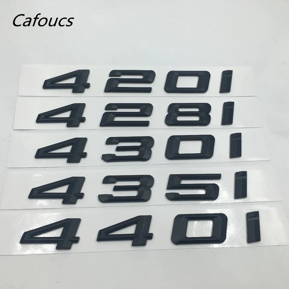 Matt Black 420i Car Badge Emblem Model Numbers Letters For 4 Series F32 F33 F36 G22 G23 G26