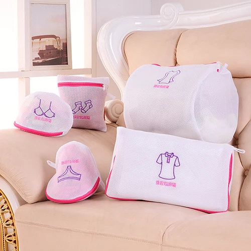 

5pcs Home Double thick mesh bag of laundry washing bag nursing bag