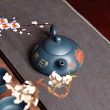 220 мл фиолетовая глина yixing чайник НЕОБРАБОТАННАЯ руда Роскошные цветы горшок Zisha китайский чайный набор кунг-фу ручной работы чайники