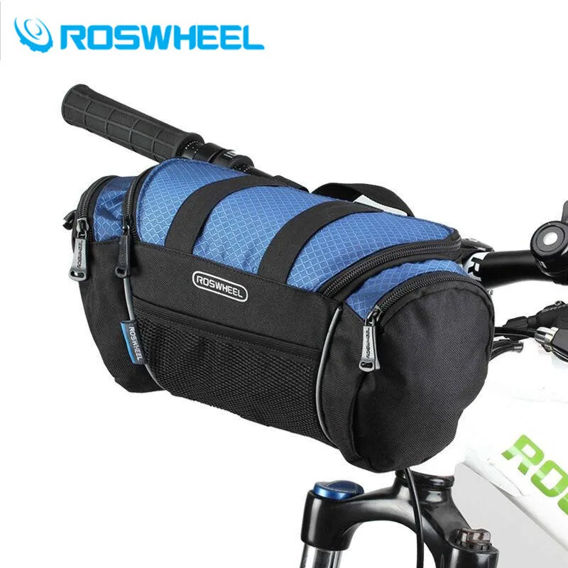 Roswheel 5L Bike Handlebar Bag Bicycle Front Tube Pocket Shoulder Pack Riding