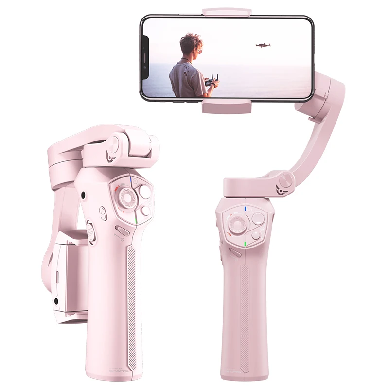 

Atom 3-Axis Foldable Pocket-Sized Handheld Gimbal Stabilizer for iPhone Smartphone GoPro & Wireless Charging PK Smooth 4