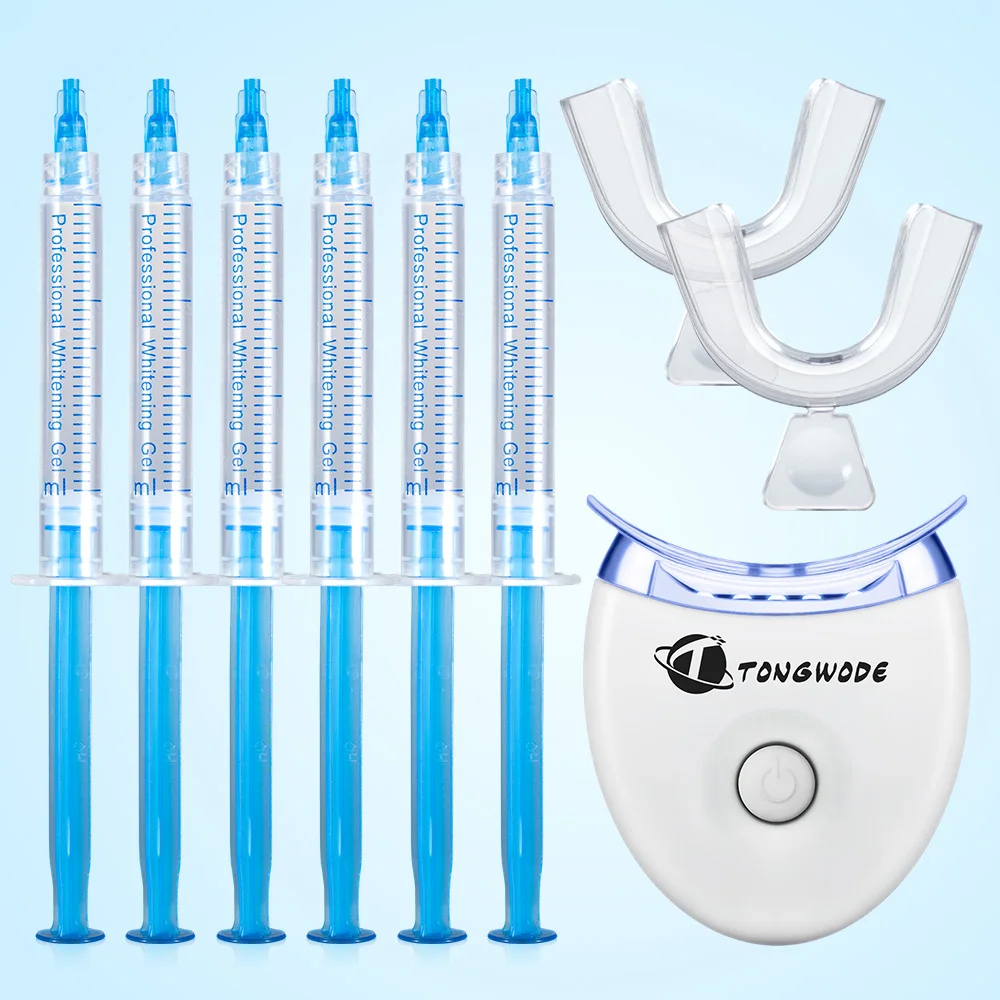 Tongwode мини-набор для отбеливания зубов, светодиодный Мощный удалитель пятен зубов, отбеливание зубов, домашняя система, не включает гель