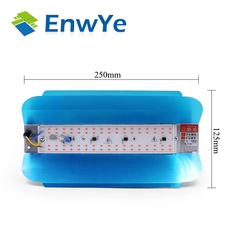 EnwYe 50W Plant growth lamp LED Grow Light Phyto Simple floodlight 220V For Plant Greenhouse Hydroponic