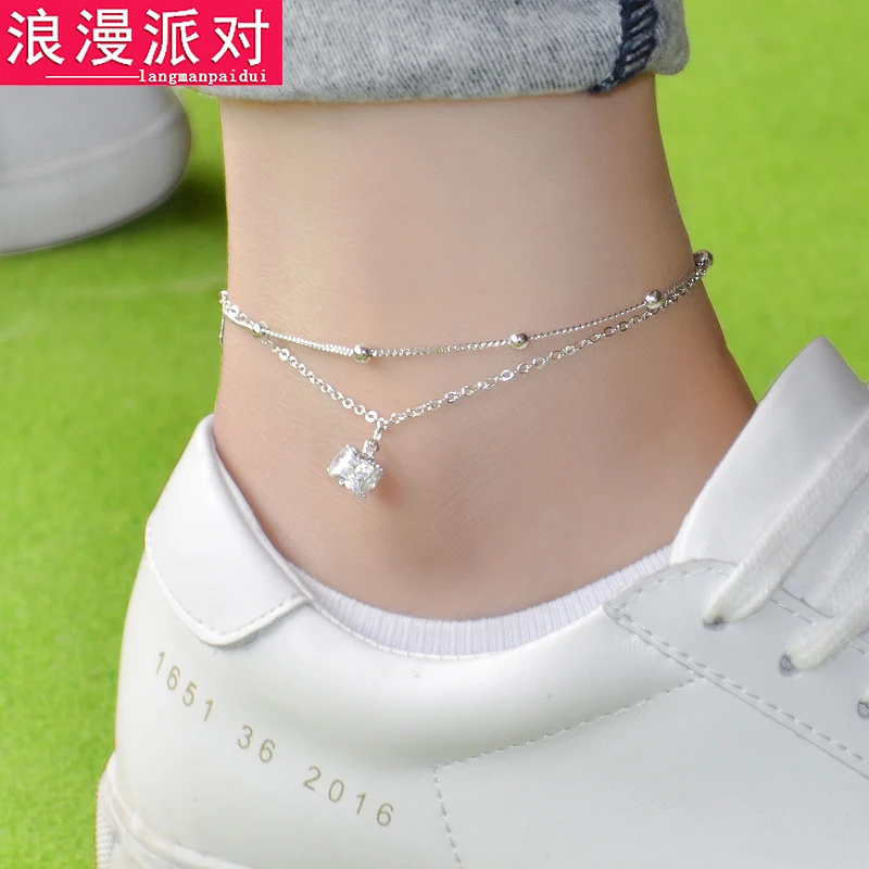 5 styles famous brand Bell Anklet Fine Jewelry Genuine Silver gold Anklets Women Fashion Jewelry Anklet